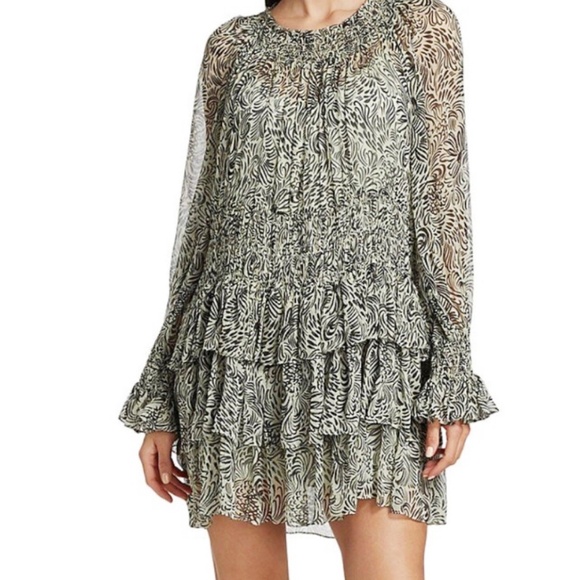 Cinq a Sept - Janelle Mini Ruffle Dress - Picture 1 of 16